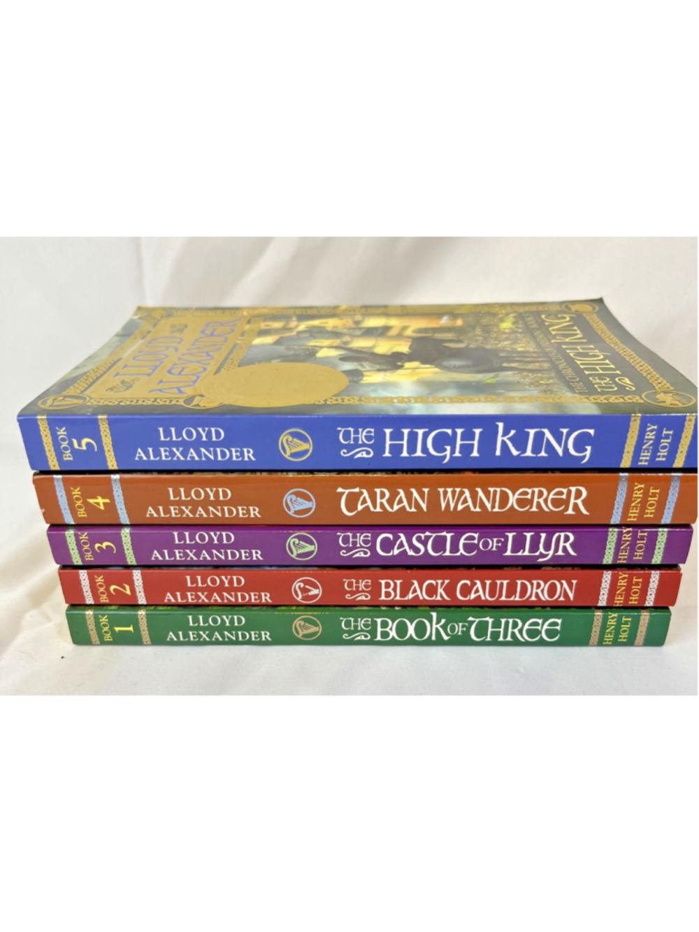 Complete Lloyd Alexander Chronicles of Prydain Series Books 1-5 PB Set Lot New